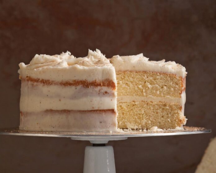 Eggnog Bourbon Cake