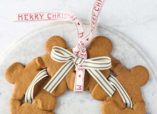 Gingerbread Cookie Wreath Gingerbread Cookie Wreath