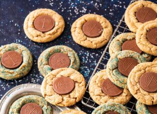 Baking for Hanukkah Gelt Cookie Butter Blossom Cookies