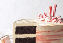Chocolate-Peppermint Layer Cake with Caramelized White Chocolate Buttercream Chocolate-Peppermint Layer Cake