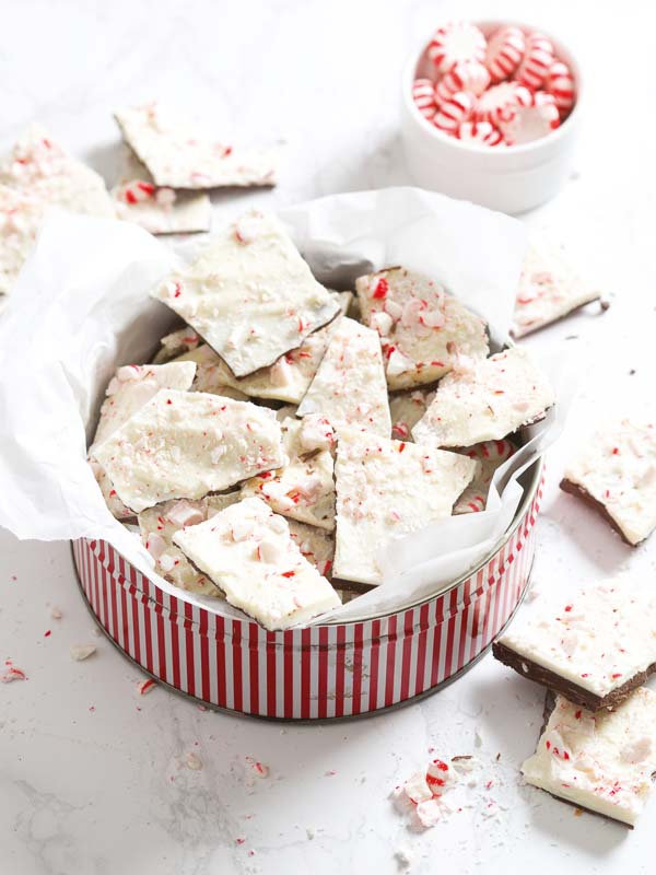 Simple Salted Peppermint Bark