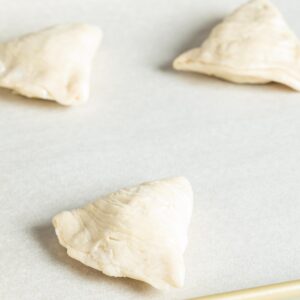 cones on baking sheet