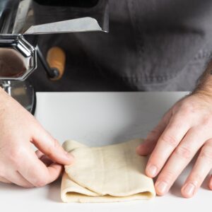 Folding the dough