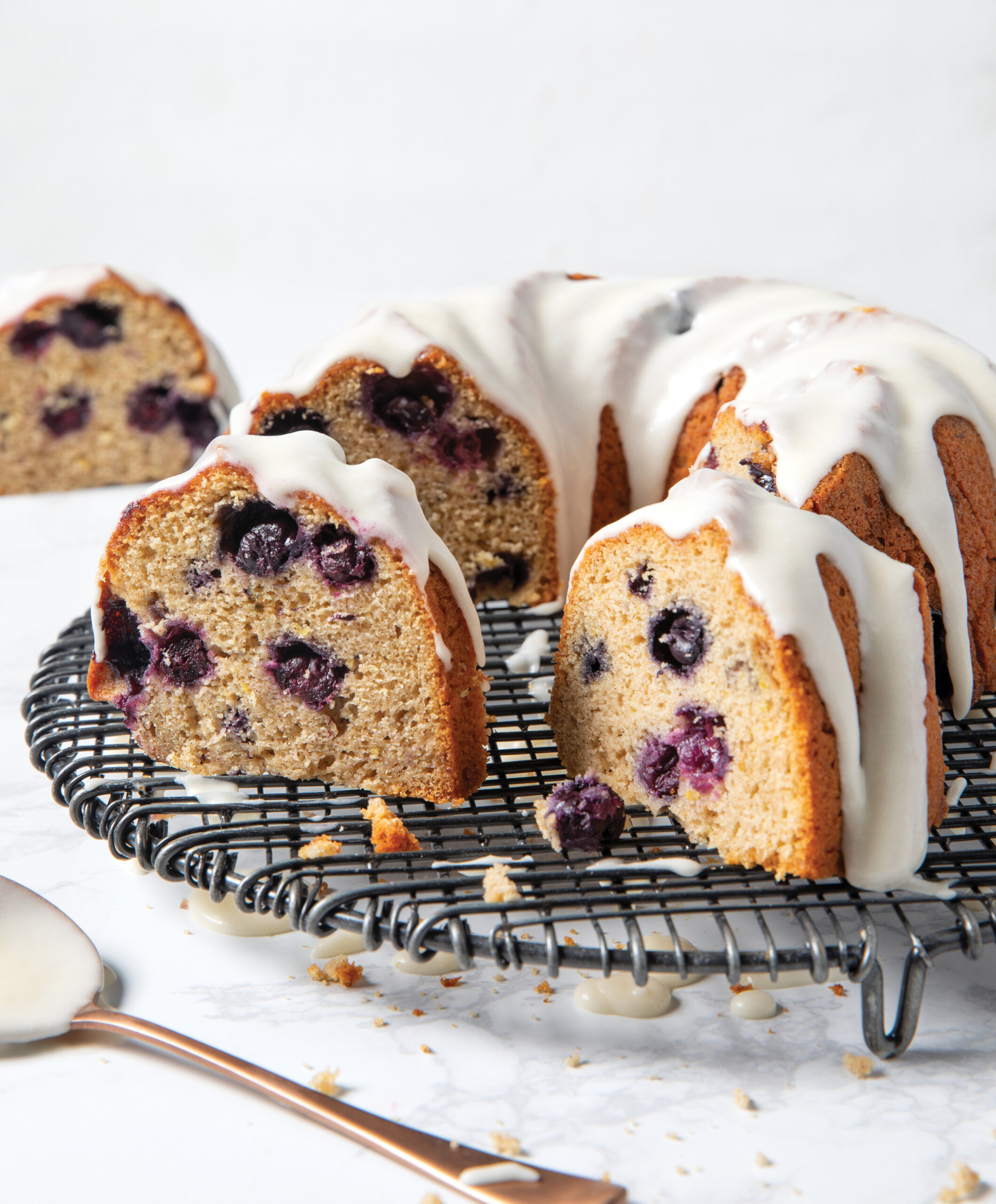 Cinnamon Blueberry Bundt Cake