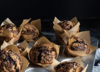 Banana-Chocolate-Espresso Swirl Muffins Banana-Chocolate-Espresso Swirl Muffins