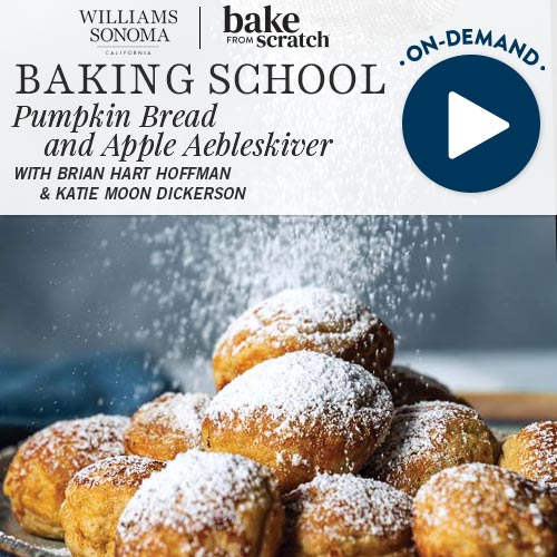 Baking School On-Demand: Pumpkin Bread and Apple Aebleskiver