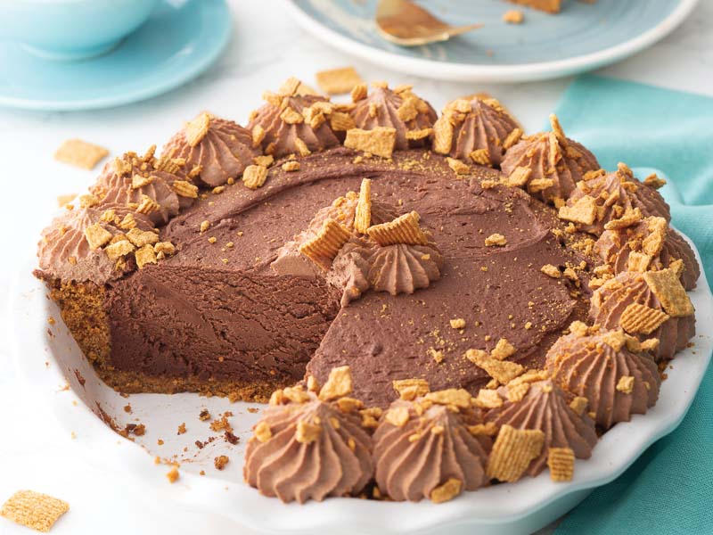 Honey Graham Cereal Chocolate Pie