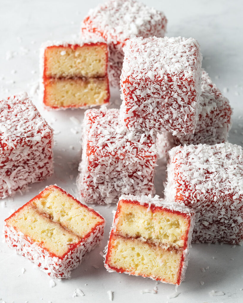 Strawberry-Lime-Coconut Lamingtons