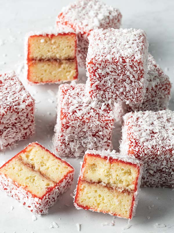 Strawberry-Lime-Coconut Lamingtons