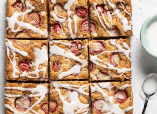 Strawberry-White Chocolate Blondies Strawberry-White Chocolate Blondies