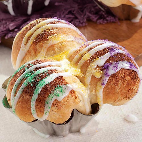 Brian will share a festive recipe for Mini King Cakes, and Joy Wilson will join to share her party-perfect Pull-Apart Mardi Gras King Cake.