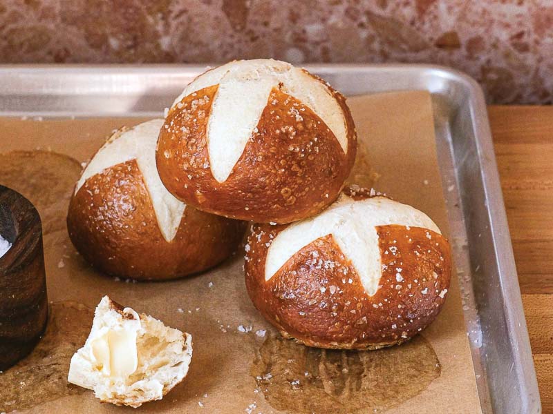 Pretzel Buns