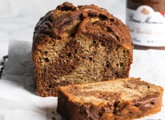Chocolate Peanut-Swirled Banana Bread Chocolate-Peanut Swirled Bread