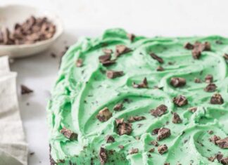 Mint Chip Sheet Cake Mint Chip Sheet Cake