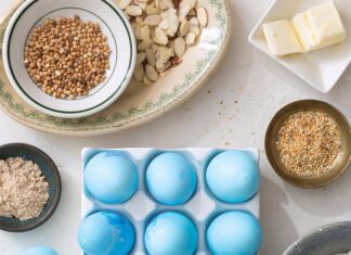 Celebrate Easter with Traditional Breads from Across Europe blue eggs