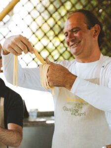 Gianluca D’Esposito making pasta