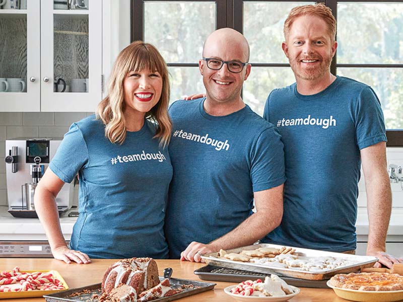 Julie Tanous, Brian, and Jesse Tyler Ferguson