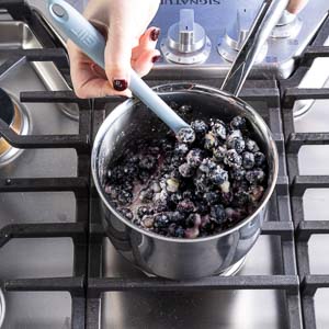 Cooking the Blueberry Filling