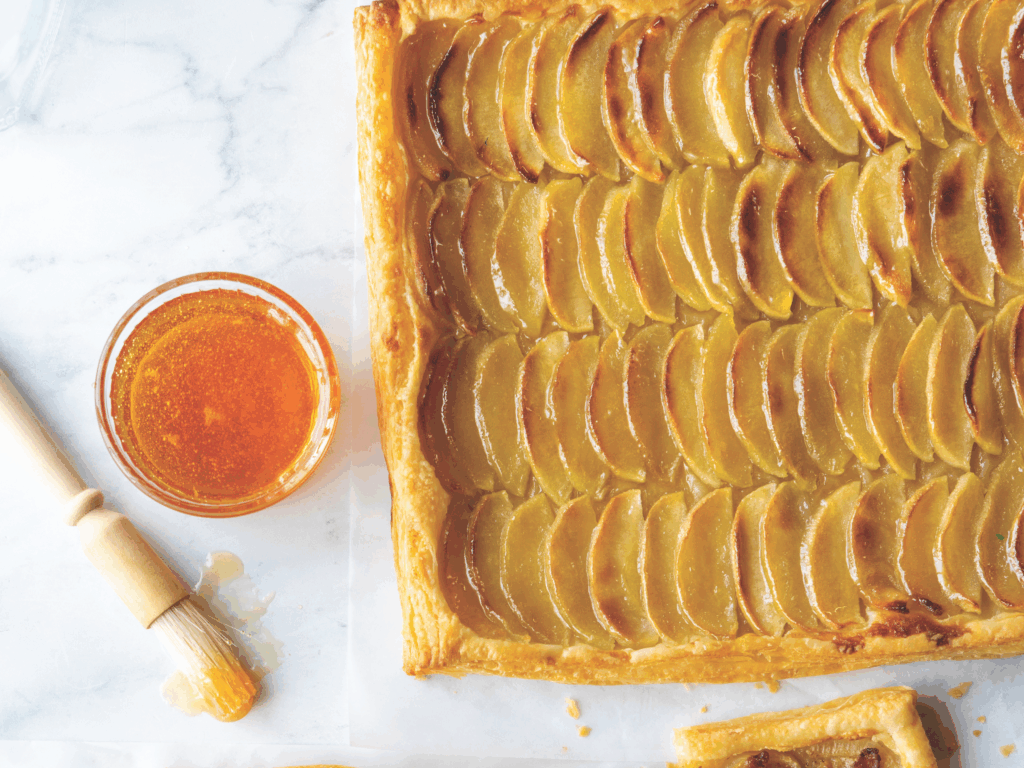 Apple Tart With Cider Glaze