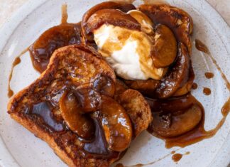 Edd Kimber’s French Toast with Brown Sugar Bourbon Peaches French Toast with Brown Sugar Bourbon Peaches