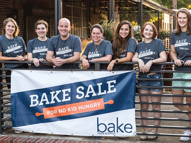 Some of the Bake from Scratch team at Bake Sale for No Kid Hungry