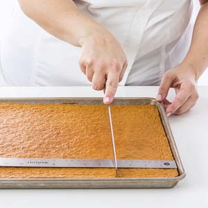 Step 1 cutting cake