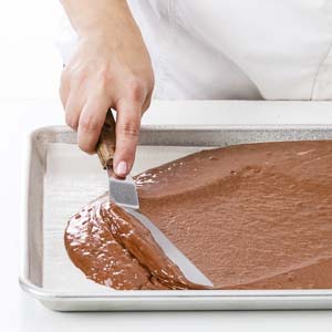 Step 6 spreading batter in sheet pan