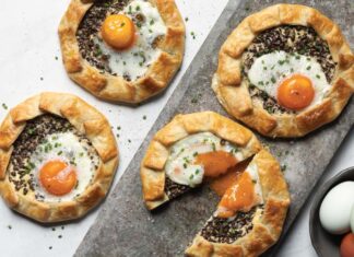 Egg-and-Mushroom Galettes Egg-and-Mushroom Galettes