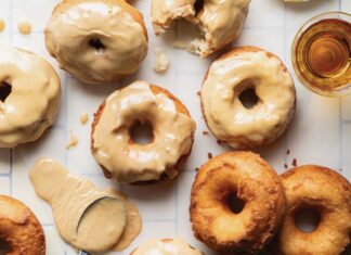 Bourbon-Braised Pineapple Old-Fashioned Doughnuts Pineapple Bourbon Doughnuts