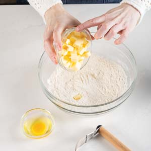 Sablee3652SWSSquares - Bake from Scratch Adding butter to sablee dough