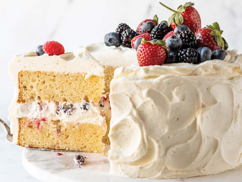 Berry and Mascarpone Chantilly Layer Cake