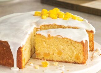 Mango Sour Cream Cake Mango Sour Cream Cake
