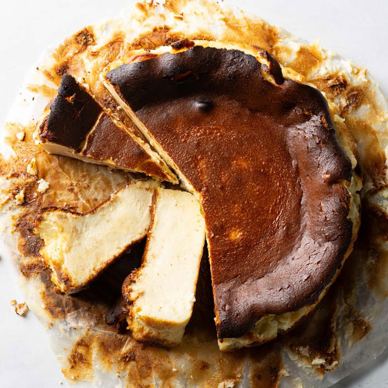 Spanish-Style Basque Cheesecake