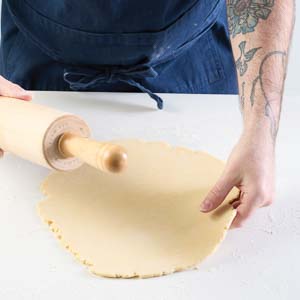 Rolling out dough
