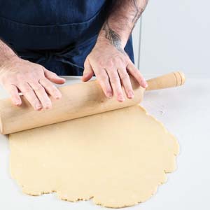 Rolling out dough