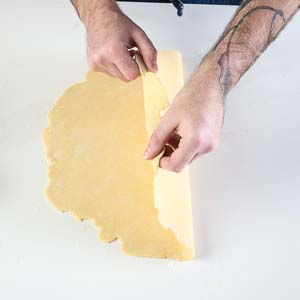 Folding dough