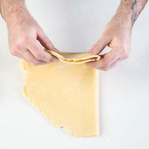 Folding dough