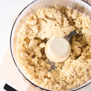 Dough after water is added