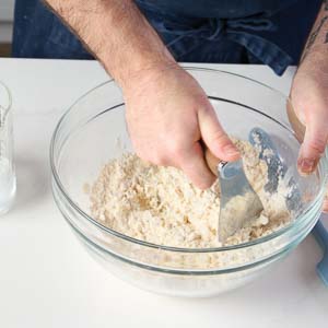 Using pastry blender