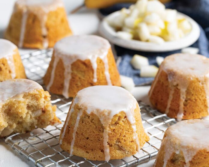 Pear Fritter Mini Cakes