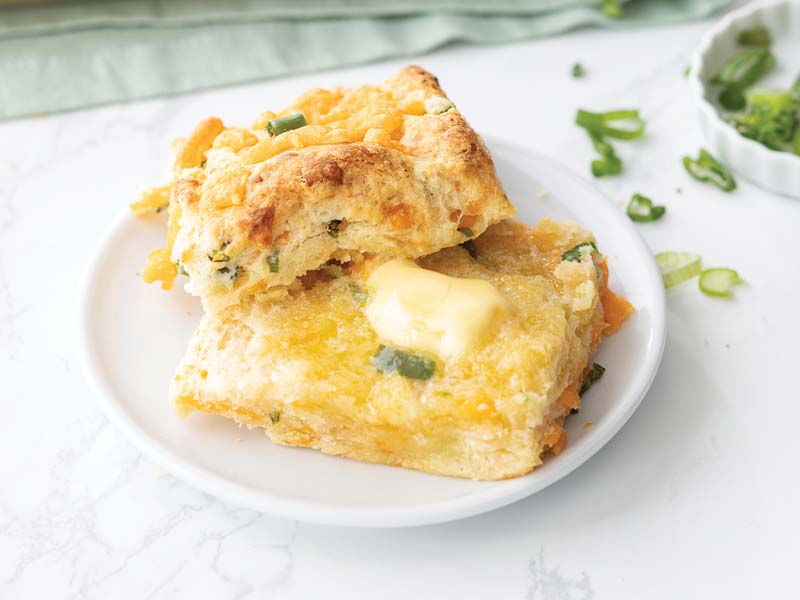 CHEDDAR-JALAPEÑO-GREEN ONION BISCUITS