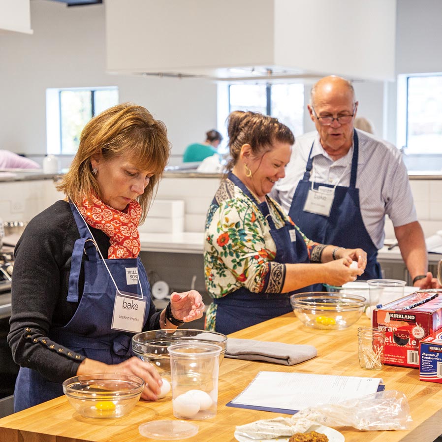 Bakers in test kitchen