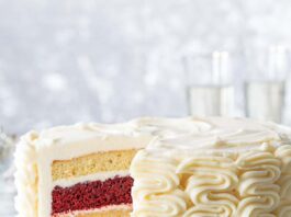 Vanilla-Red Velvet Layer Cake Vanilla-Red Velvet Layer Cake