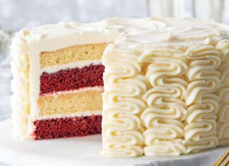 Vanilla-Red Velvet Layer Cake Vanilla-Red Velvet Layer Cake