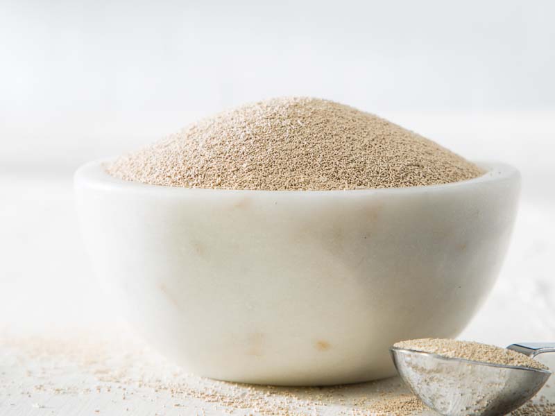 Bowl of yeast