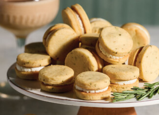 Rosemary and Goat Cheese Sandwich Bites Rosemary and Goat Cheese Sandwich Cookies