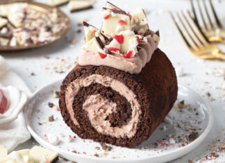 Chocolate-Peppermint Roll Cake Chocolate-Peppermint Roll Cake