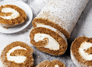 Gingerbread Cake Roll