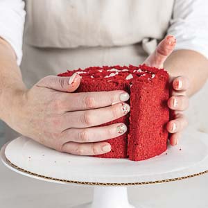 Wrapping cake layers