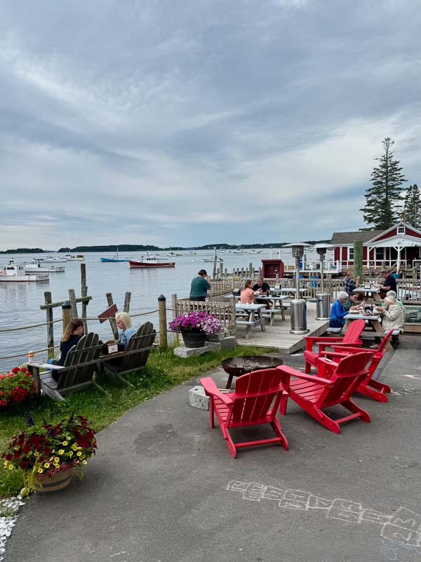 Chairs overlooking water